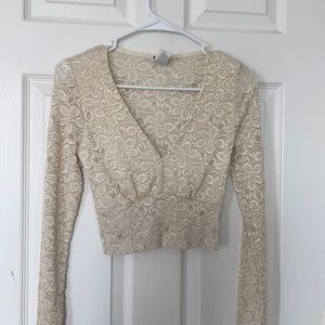 Medium Sparkly Windsor Crop Top